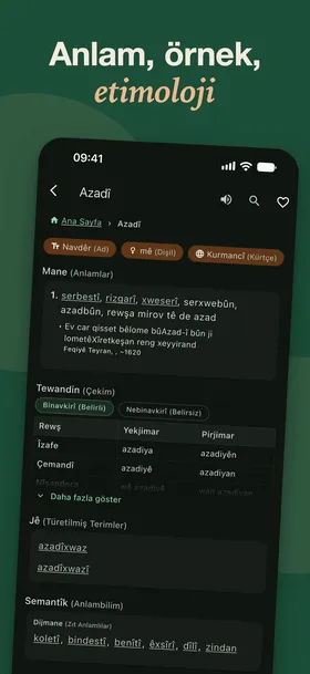 Anlam, örnek, etimoloji