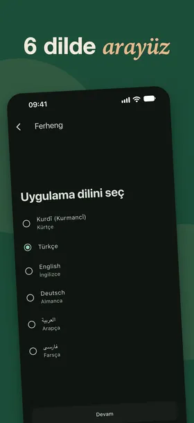 6 dilde arayüz